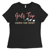 Black girls trip cheaper than therapy Ladies Tee - MaliasSmallBusiness