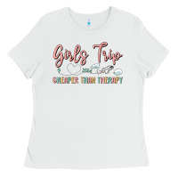 White girls trip cheaper than therapy Ladies Tee - MaliasSmallBusiness