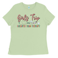 Matcha girls trip cheaper than therapy Ladies Tee - MaliasSmallBusiness