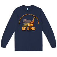 Navy In a World Where You Can Be Anything Bee Kind Long Sleeve Tee - Bettercallsaul