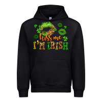 Black kiss me im irish st patricks lip stain Urban Hoodie - LillyAllenDesigns