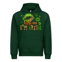 Forest Green kiss me im irish st patricks lip stain Urban Hoodie - LillyAllenDesigns