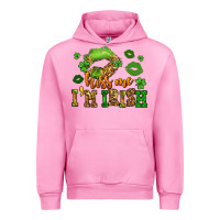 Fuchsia Pink kiss me im irish st patricks lip stain Urban Hoodie - LillyAllenDesigns