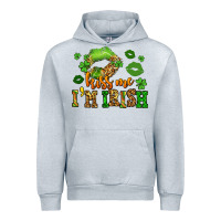 Heather Grey kiss me im irish st patricks lip stain Urban Hoodie - LillyAllenDesigns