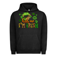 Pigment Black kiss me im irish st patricks lip stain Urban Hoodie - LillyAllenDesigns
