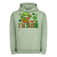 Pigment Oil Green kiss me im irish st patricks lip stain Urban Hoodie - LillyAllenDesigns