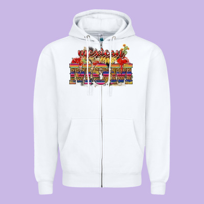 Mexican Mom Mother's Day Zipper Hoodie Designed By Howdyjamesfarm