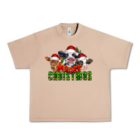 Burro Mooey Christmas Cows Urban Heavy Tee - LillyAllenDesigns