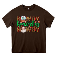 Chocolate Brown howdy howdy howdy Heavy Core Tee - AdoDesignShop