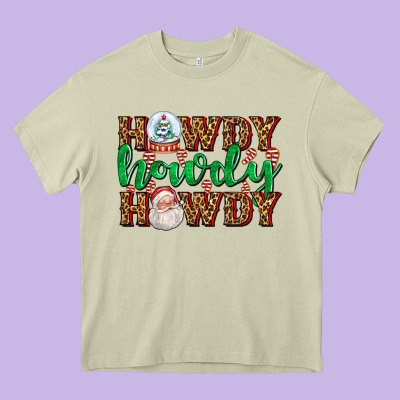 Howdy Howdy Howdy Heavy Core Tee Designed By Adodesignshop
