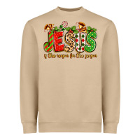 Mushroom jesus is the reason for the season Heavyweight Sweatshirt - texasbilliewilder