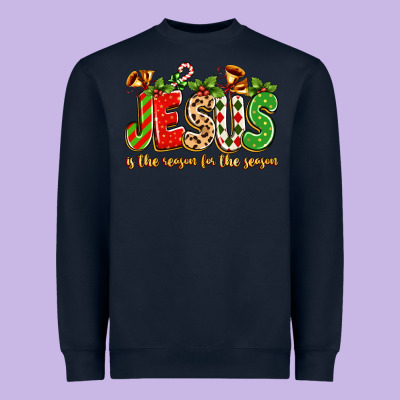 Jesus Is The Reason For The Season Heavyweight Sweatshirt Designed By Texasbilliewilder
