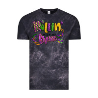 Cloud Black rollin' with my krewe mardi gras Vintage Tee - LillyAllenDesigns