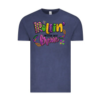 Vintage Denim rollin' with my krewe mardi gras Vintage Tee - LillyAllenDesigns