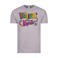 Vintage Zinc rollin' with my krewe mardi gras Vintage Tee - LillyAllenDesigns