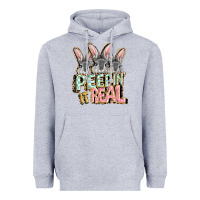 Heather Grey peepin' it real easter day Heavyweight Hoodie - FaDigitalArtStudio