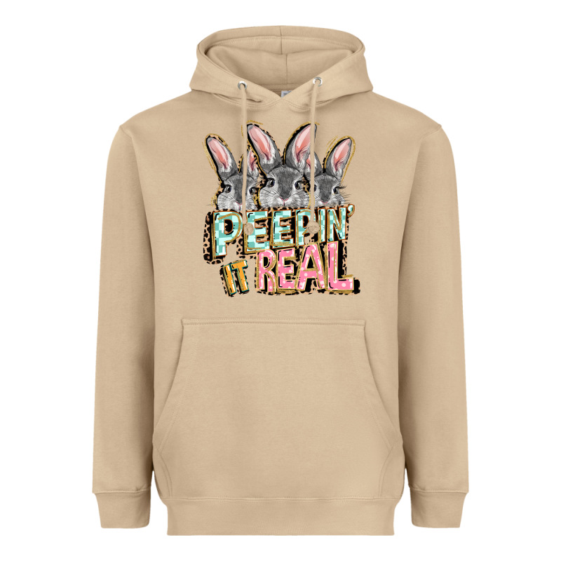 Peepin' It Real Easter Day Heavyweight Hoodie by FaDigitalArtStudio | Teevron