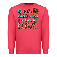 Cardinal But The Greatest Of These Is Love Premium Sweatshirt - BundleAndBundleShop