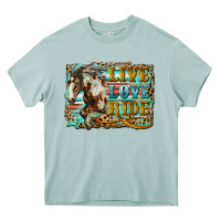 Arona live love ride horse Heavy Core Tee - LillyAllenDesigns
