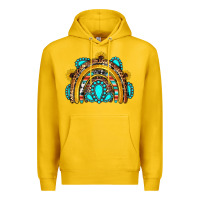Lemon western gemstones sunflowers rainbow Premium Hoodie - OliviaCreatesArt