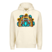 Sandshell western gemstones sunflowers rainbow Premium Hoodie - OliviaCreatesArt