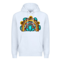 Western Gemstones Sunflowers Rainbow Premium Hoodie | Teevron