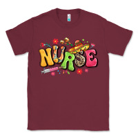 Burgundy mexican spanish nurse Classic Tee - LillyAllenDesigns