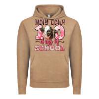 Vintage Coffee holy cow 100 days of school Vintage Hoodie - LillyAllenDesigns