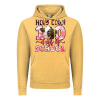 Vintage Mustard holy cow 100 days of school Vintage Hoodie - LillyAllenDesigns