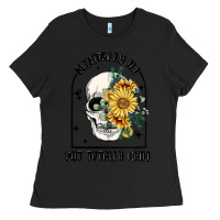 Black mentally ill but totally chill Ladies Tee - MaliasSmallBusiness