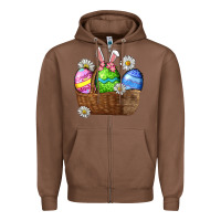Chestnut Easter eggs  Easter Day Zipper Hoodie - CowGirlArtShop