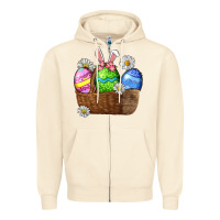 Sandshell Easter eggs  Easter Day Zipper Hoodie - CowGirlArtShop