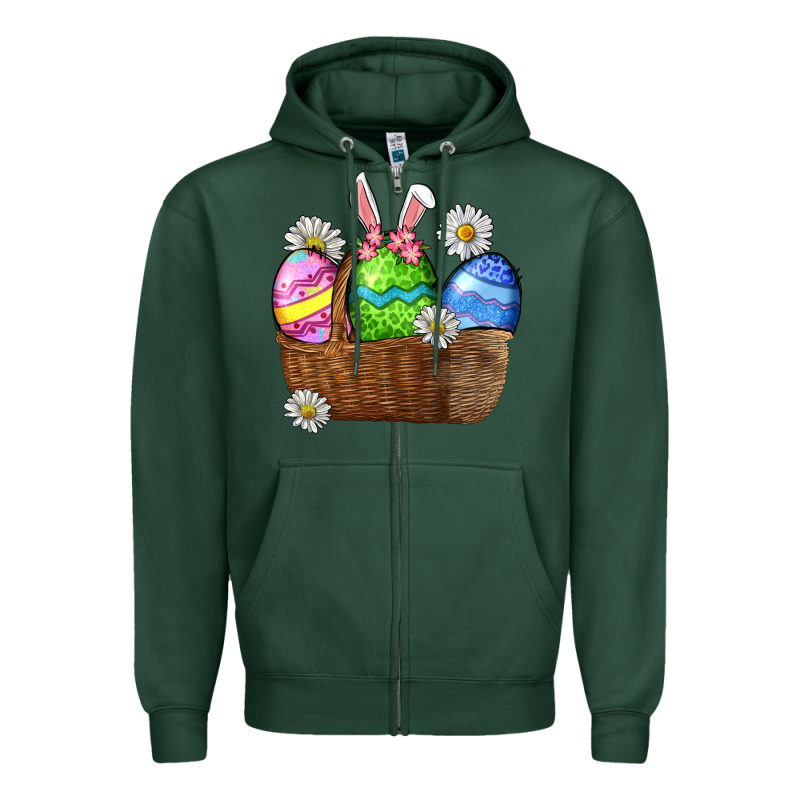 Easter Eggs  Easter Day Zipper Hoodie by CowGirlArtShop | Teevron