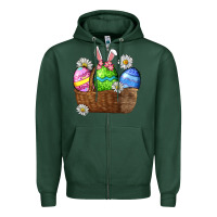 Sports Green Easter eggs  Easter Day Zipper Hoodie - CowGirlArtShop