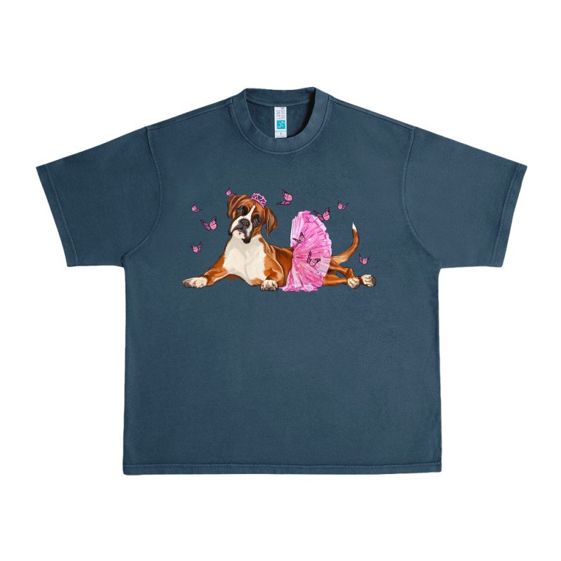 Boxer Dog With Tutu Urban Heavy Tee by LillyAllenDesigns | Teevron