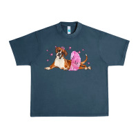 Midnight Navy boxer dog with tutu Urban Heavy Tee - LillyAllenDesigns
