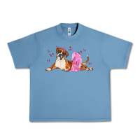 Pebble Blue boxer dog with tutu Urban Heavy Tee - LillyAllenDesigns