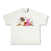 Pistachio boxer dog with tutu Urban Heavy Tee - LillyAllenDesigns