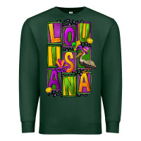Sports Green mardi gras louisiana Premium Sweatshirt - FaDigitalArtStudio