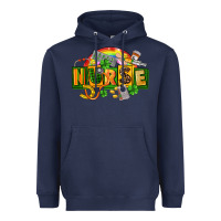 Navy nurse st patricks Heavyweight Hoodie - FaDigitalArtStudio