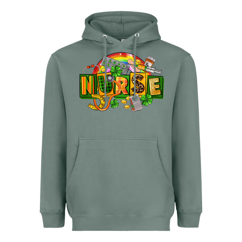 Nurse St Patricks Heavyweight Hoodie by FaDigitalArtStudio | Teevron