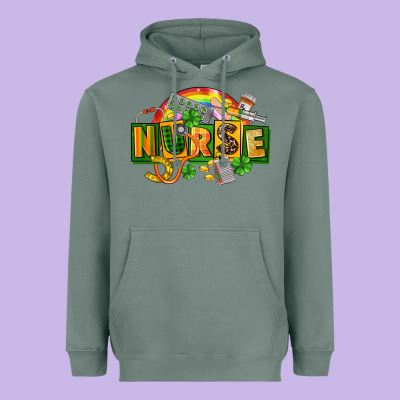 Nurse St Patricks Heavyweight Hoodie Designed By Fadigitalartstudio