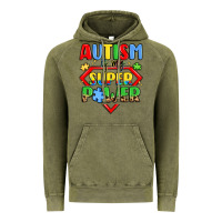 Vintage Olive autism is my superpower Vintage Hoodie - LillyAllenDesigns