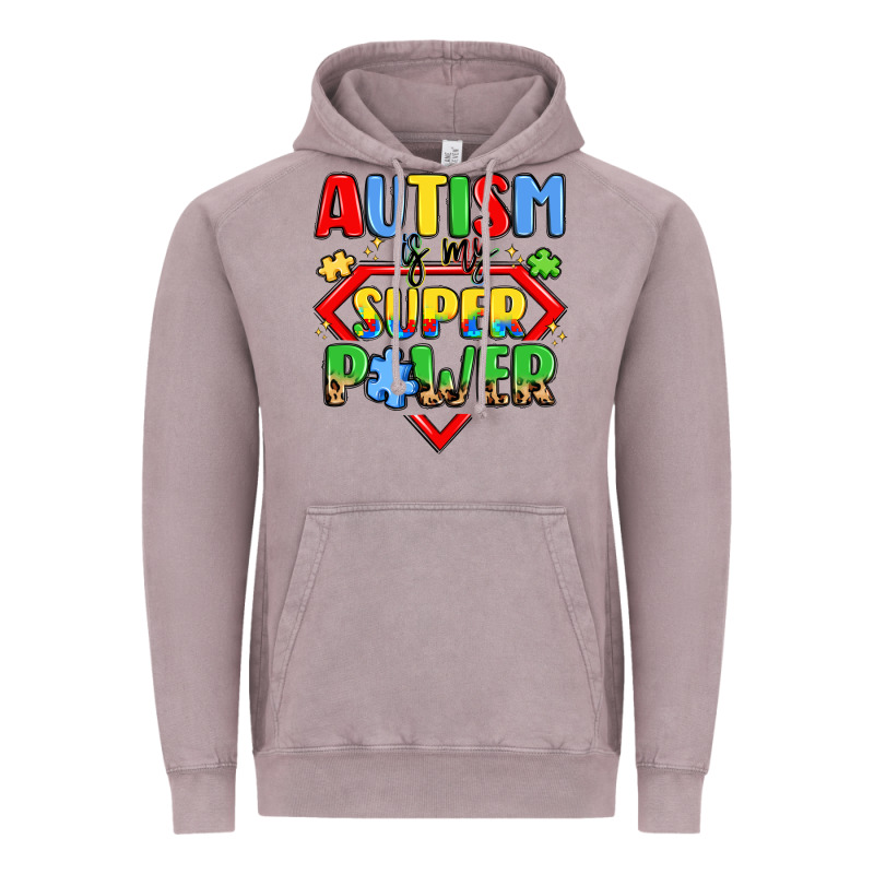 Autism Is My Superpower Vintage Hoodie by LillyAllenDesigns | Teevron