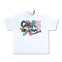 White Caregiver Urban Heavy Tee - LillyAllenDesigns