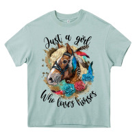 Arona just a girl who loves horses haflinger Heavy Core Tee - LillyAllenDesigns