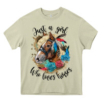 Mossy just a girl who loves horses haflinger Heavy Core Tee - LillyAllenDesigns