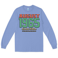 Colony Blue August 1965 Limited Edition 55 Years Of Being Awesome Long Sleeve Tee - Bettercallsaul