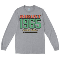 Heather Grey August 1965 Limited Edition 55 Years Of Being Awesome Long Sleeve Tee - Bettercallsaul