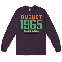 Plum August 1965 Limited Edition 55 Years Of Being Awesome Long Sleeve Tee - Bettercallsaul